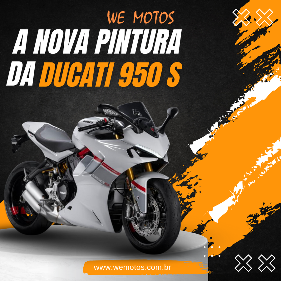 DUCATI SUPERSPORT 950 S GANHA NOVO TRABALHO DE PINTURA 