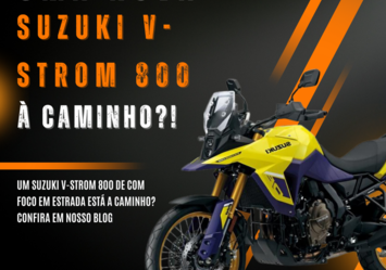 UM SUZUKI V-STROM 800 DE COM FOCO EM ESTRADA ESTÁ A CAMINHO?