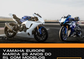 Yamaha Europe marca 25 anos do R1 com modelos especiais de aniversário GYTR Pro