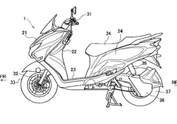 Desenhos de patente mostram scooter elétrica da Suzuki