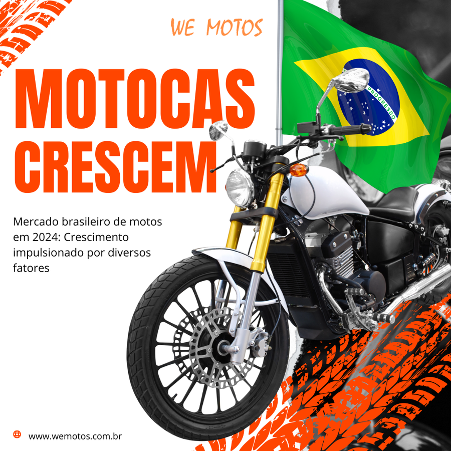 Mercado brasileiro de motos em 2024: Crescimento impulsionado por diversos fatores